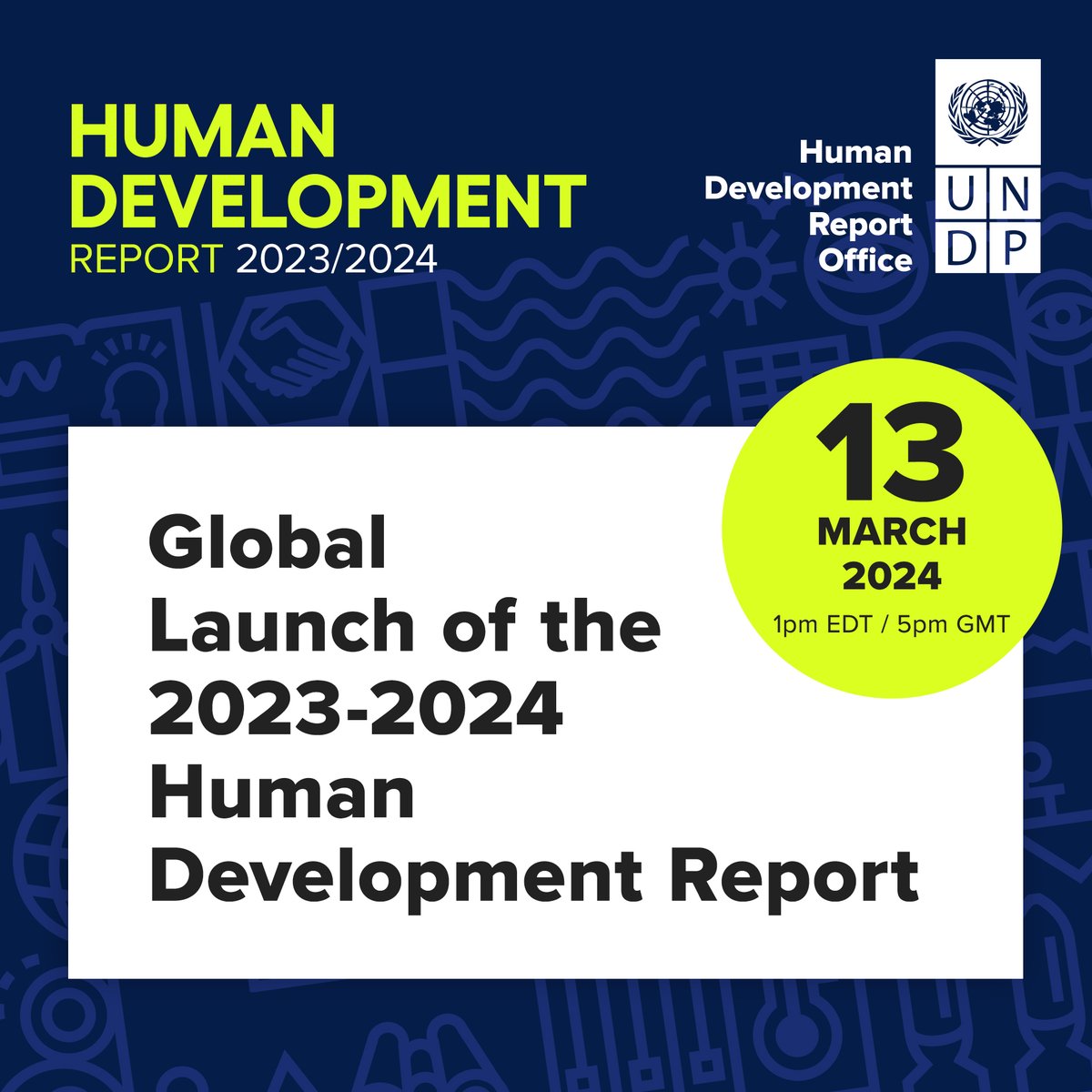 Interlinked global challenges are outpacing our willingness and our institutions’ capacities to respond to them. Tune in on 13 March for @UNDP’s global launch of #HDR2024 to learn what choices we can take for a more hopeful future. RSVP now: bit.ly/430hJfK