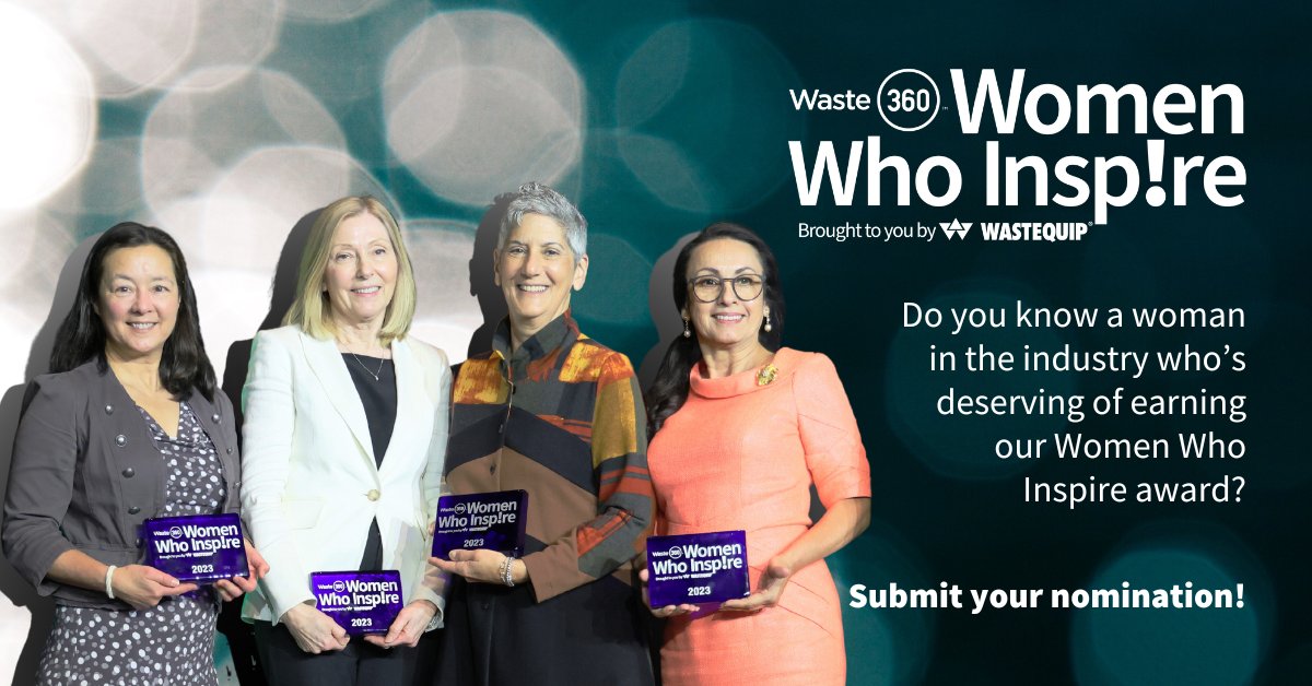 We can't think of a better way to celebrate International Women's Day than to announce that nominations for the 2024 Waste360 Women Who Inspire Awards are now open! Nominate a woman in the waste and recycling industry today! Learn more: utm.io/ugFpT