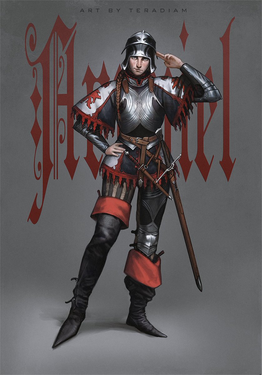 teradiamart's tweet image. Aruviel of Colossa (Half-Elf) #OC 

Character I created for a rol campaign with friends ⚔️