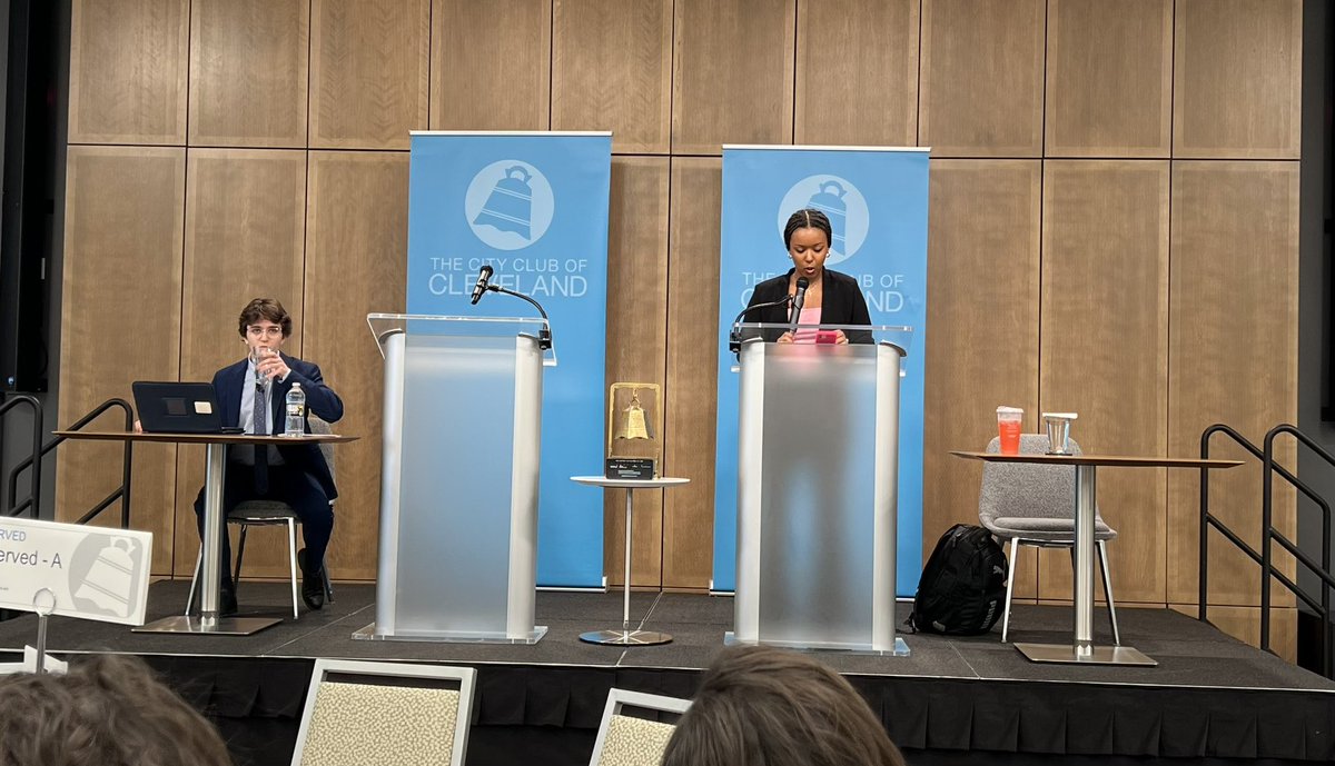 Grateful to <a href="/BakerHostetler/">BakerHostetler</a> for sponsoring the High School Debate Championship <a href="/TheCityClub/">The City Club of CLE</a> for the past 29 years in memory of Pat Jordan. His memory lives on in our hearts. Live streaming now!