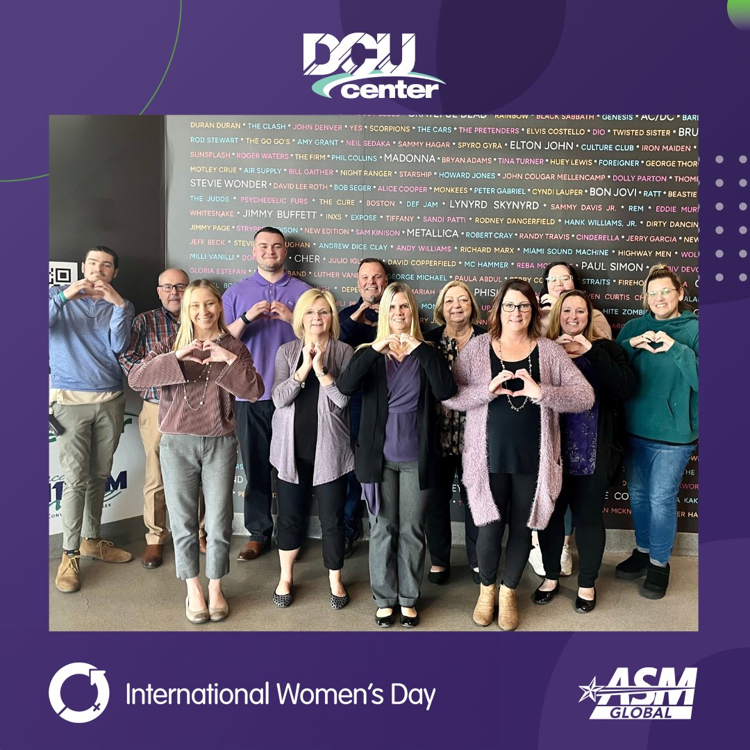 Happy #InternationalWomensDay! The DCU Center, along with other ASM Global managed facilities, is celebrating the extraordinary achievements and potential of the women within our ASM Global workforce and communities.

#DCUCenter #DCU #Worcester #InspireInclusion #ASMGlobal