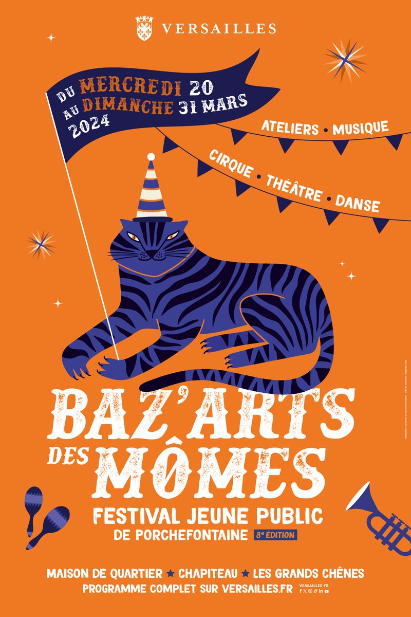 FdeMazieres's tweet photo. #théâtre #musique #danse #cirque... La 8ème édition du festival Baz'arts des Mômes revient au quartier Porchefontaine de #Versailles ! Découvrez le programme : https://t.co/aKBy9kMyqe https://t.co/5UNHWgPhUZ