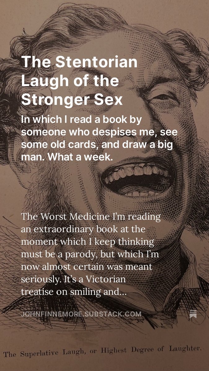 The Stentorian Laugh of the Stronger Sex open.substack.com/pub/johnfinnem…