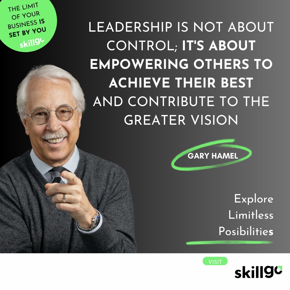 🌟 Mastermind Minds: Learn from Gary Hamel, a leader empowering others for a greater vision. How does this redefine your approach? Share empowering experiences and your favorite leadership books below! 📚✨ 

#MastermindMinds #GaryHamel #EmpowerLeadership #BookRecs #Skillgo
