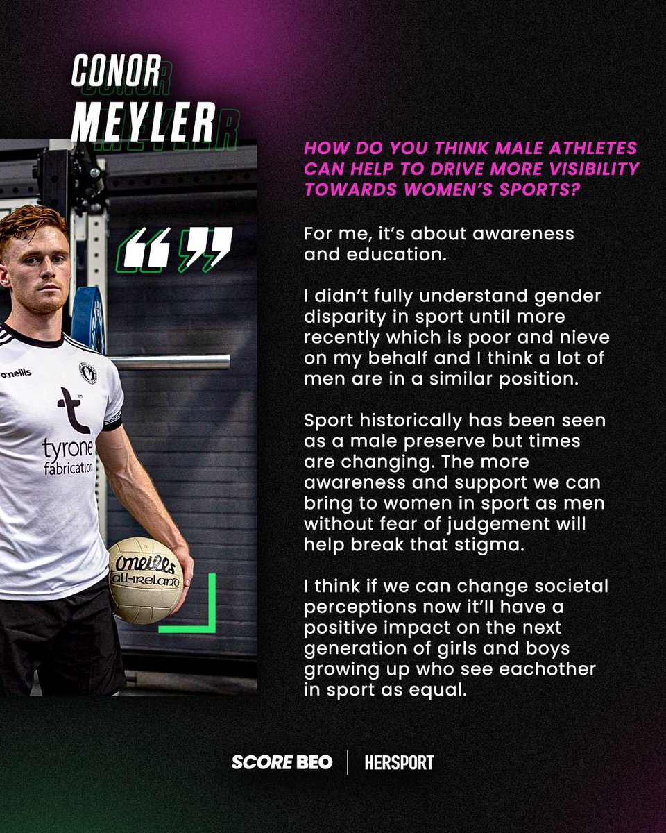Score_Beo's tweet photo. “It’s about awareness and education.” 🗣️

On this #IWD, we spoke to @TyroneGAALive star, Conor Meyler! 👇

#IWD2024 https://t.co/KD6n7kpRvu