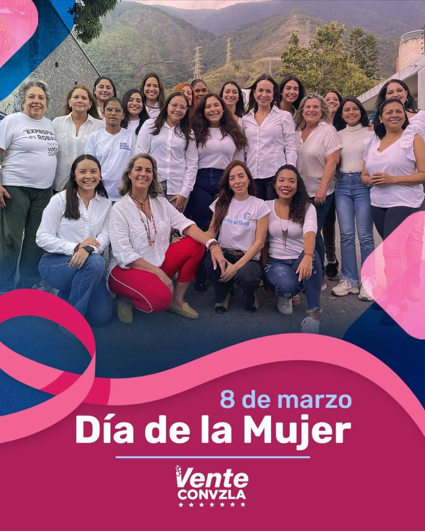#8Mar | A cada mujer venezolana: la fuerza que siempre han demostrado nos inspira 🇻🇪 Hoy, en el Día Internacional de la Mujer, queremos honrar a cada una de ustedes: mujeres que dan el ejemplo, que no se detienen y luchan #HastaElFinal.