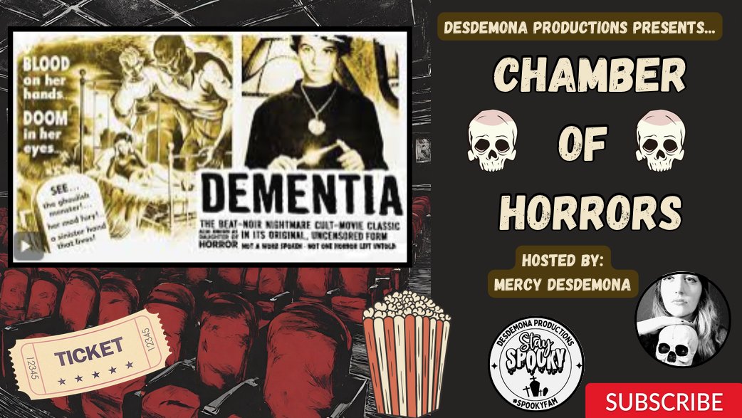 Coming on the next #chamberofhorrors we continue our 1950s era film deep dive and discuss Dementia!!
#spookyfam