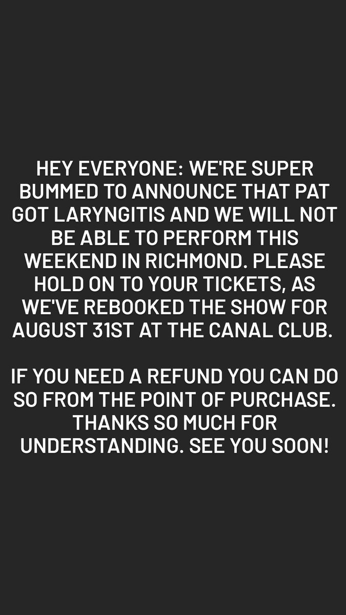 Sorry Richmond 😔
