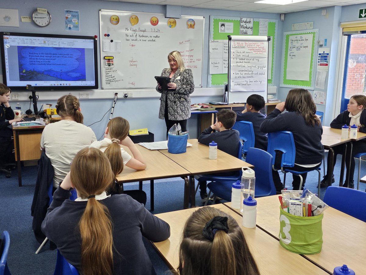 In Year 6, a special parent visit brought Dr. Seuss' 'The Lorax' to life in a magical reading session. Grateful for these moments that nurture the love of reading! 🌳📖 #WorldBookDay #ParentInvolvement #ReadingJoy 
@the3saints 
@stmarythomas