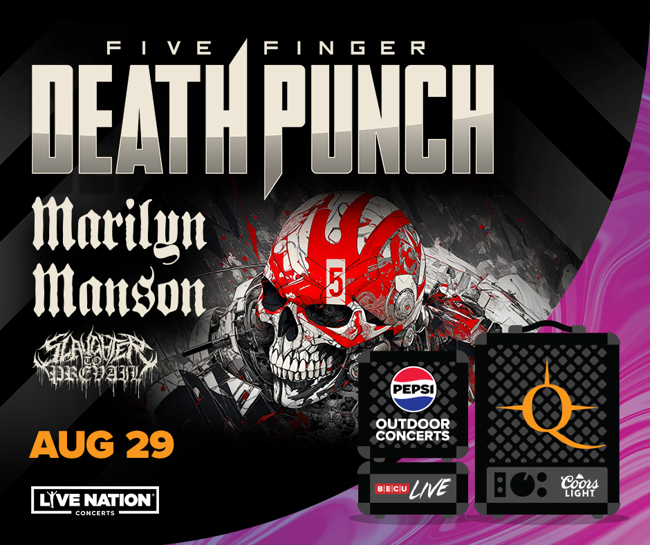 Rock out with three epic acts coming this Summer 🎸 Five Finger Death Punch with Marilyn Manson and Slaughter to Prevail Date: Thu, Aug 29 | 6:30pm Camas & App Presale: Thu, Mar 14 | 10am On Sale: Fri, Mar 15 | 10am