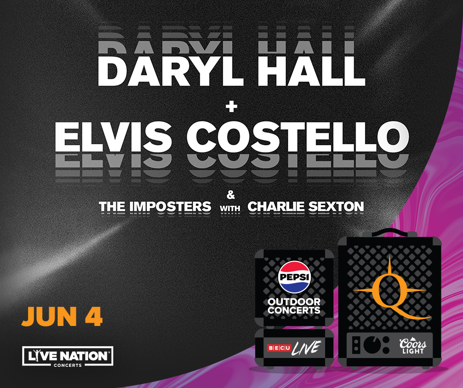 We're making concert dreams come true! Daryl Hall with Elvis Costello & The Imposters and Charlie Sexton Date: Tue, Jun 4 | 6:30pm Camas & App Presale: Thu, Mar 14 | 10am On Sale: Fri, Mar 15 | 10am