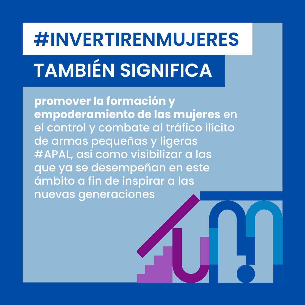 UNLIREC's tweet photo. Hoy 8 de marzo, Día Internacional de la Mujer, aprovechamos esta oportunidad para resaltar la importancia de #InvertirEnMujeres en el desarme y para mejorar su participación en las decisiones relacionadas con la paz y la seguridad. https://t.co/RsmGyqHQhS