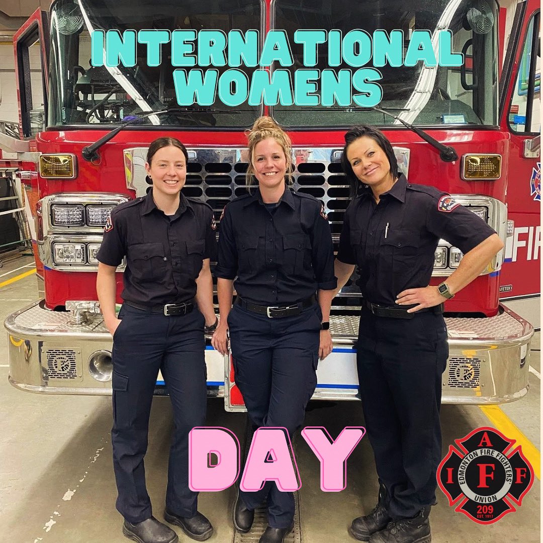 On International Womens Day, we recognize & honour the dedication & courage of all female first responders who work tirelessly to keep our communities safe. Thank you for everything that you do for us. ❤️#internationalwomensday #fire #firefighter #firstresponders #911 #iwd #yeg