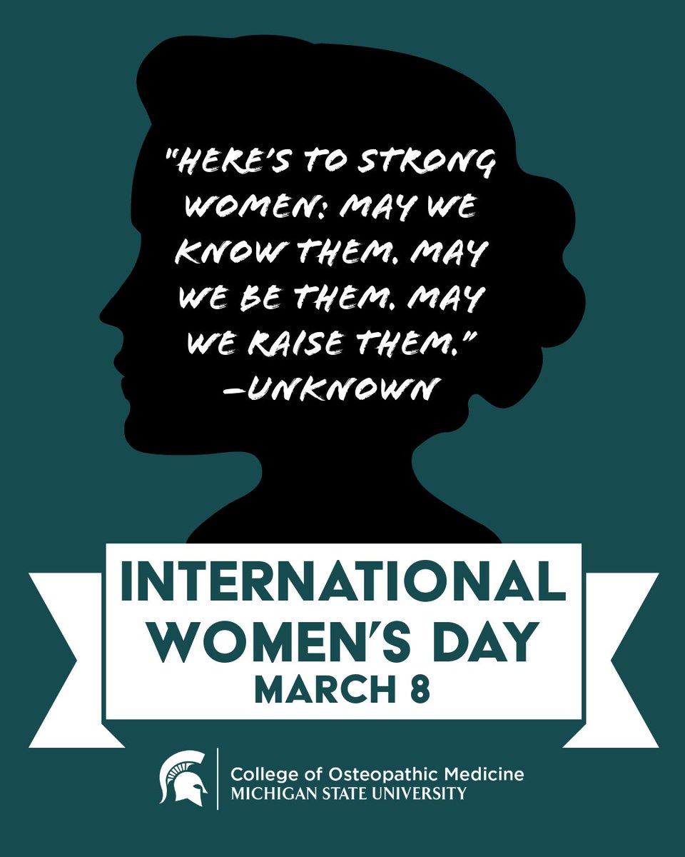 Today, we celebrate the social, economic, cultural and political achievements of women in our Spartan community, and across the globe. Happy International Women’s Day!