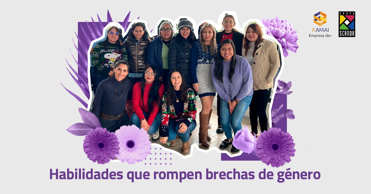 Aunque nuestra industria es muy tradicional, en Xamai rompemos las brechas de género💁💻, reconociendo el poder, potencial, cualidades y aptitudes que aportan todas las mujeres que aquí colaboran.