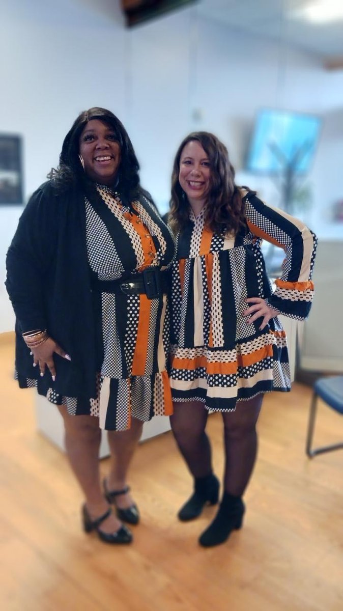 Double the power, double the style! Melissa and Tionna are twinning on International Women's Day at NECIC.  #twinning #internationalwomensday