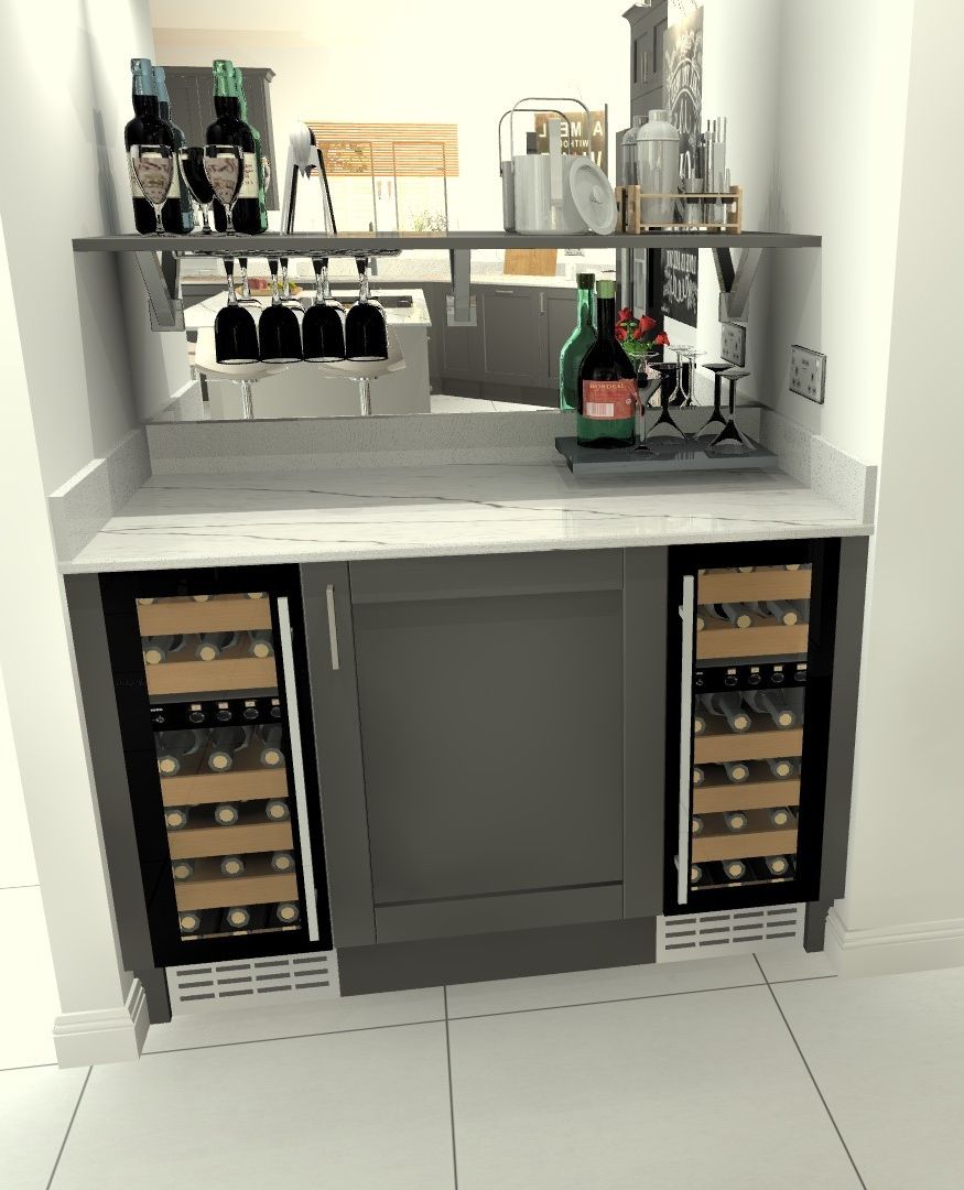 Inspire your Friday night with this CAD to reality wine bar. What wine are you drinking tonight? Personally, we're on the prosecco 🍾⁠ ⁠