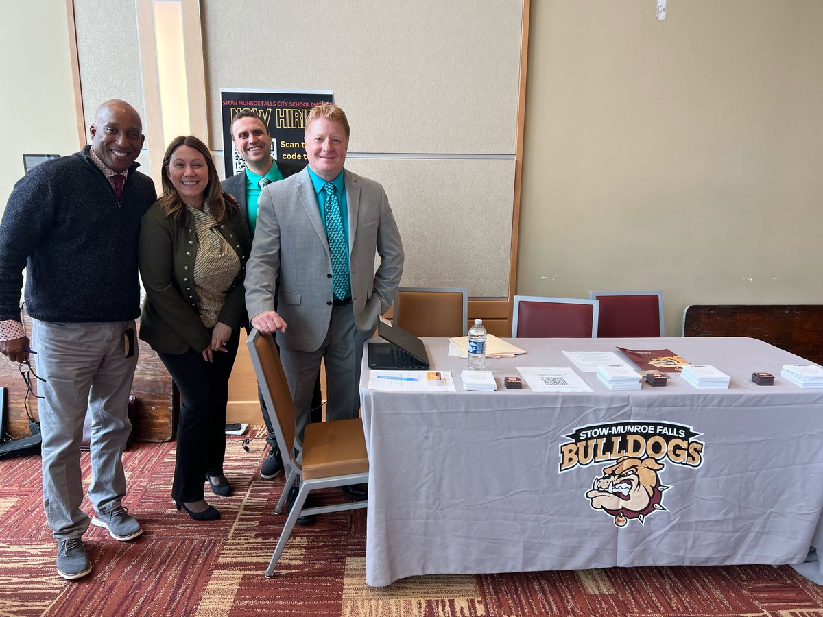 The incredible team of Mike Kostyack, Mike Love, David Lee Morgan and Lucia Heddleson traveled to the Central State University Career Expo. They made some great connections with their students! #BulldogPrideCitiesWide