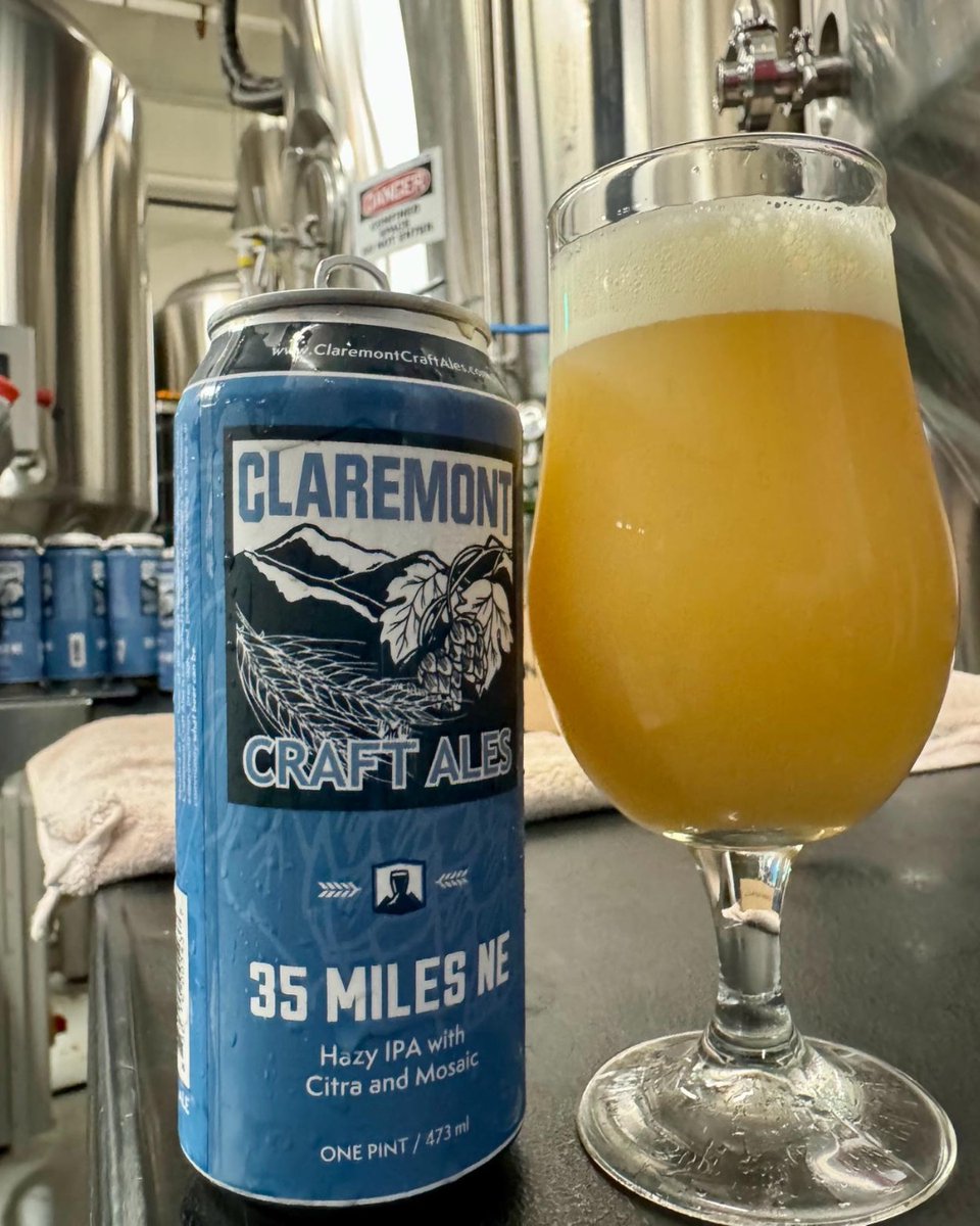 Our Saturated yeast is taking the US by storm🇺🇸 @ClaremontBeer used our Saturated in their 35 Miles NE hazy IPA!💥 Based in the USA? Get in contact with Eric to hear more about our Saturated yeast! 📧: eric@whclab.com