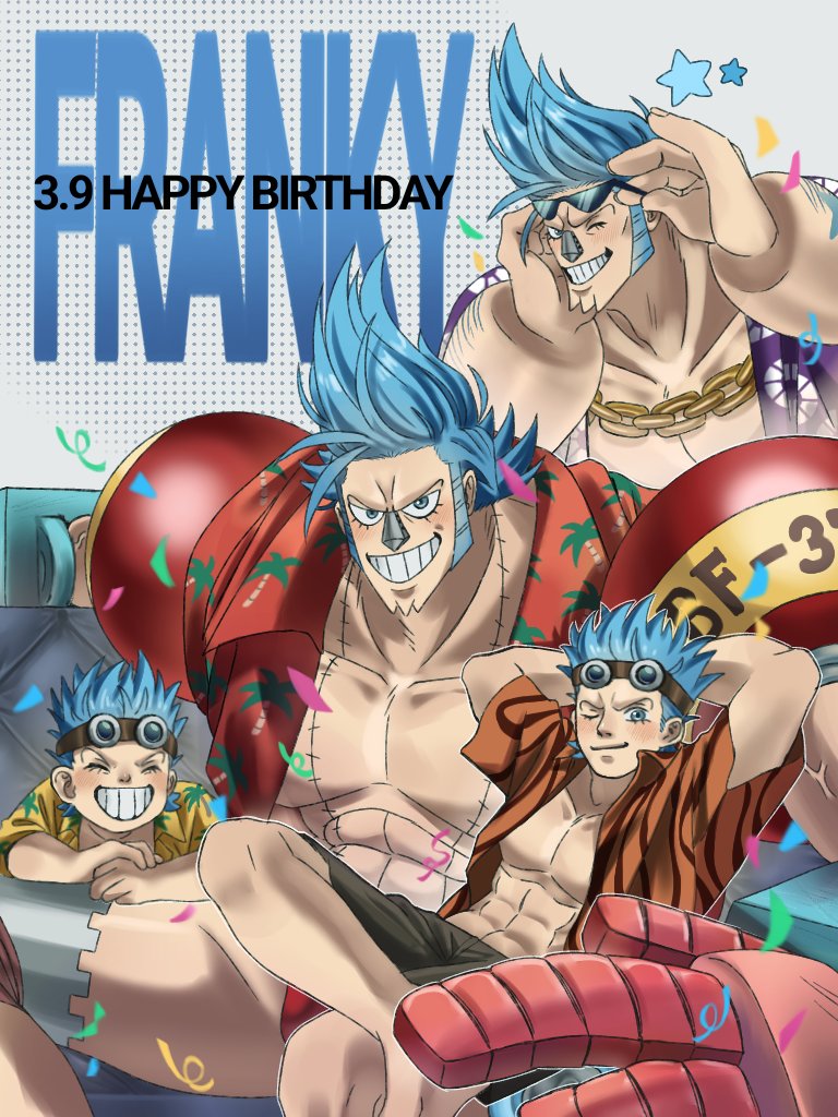 amai_ring0's tweet image. 💙🎂
#フランキー誕生祭2024
#ONEPIECE