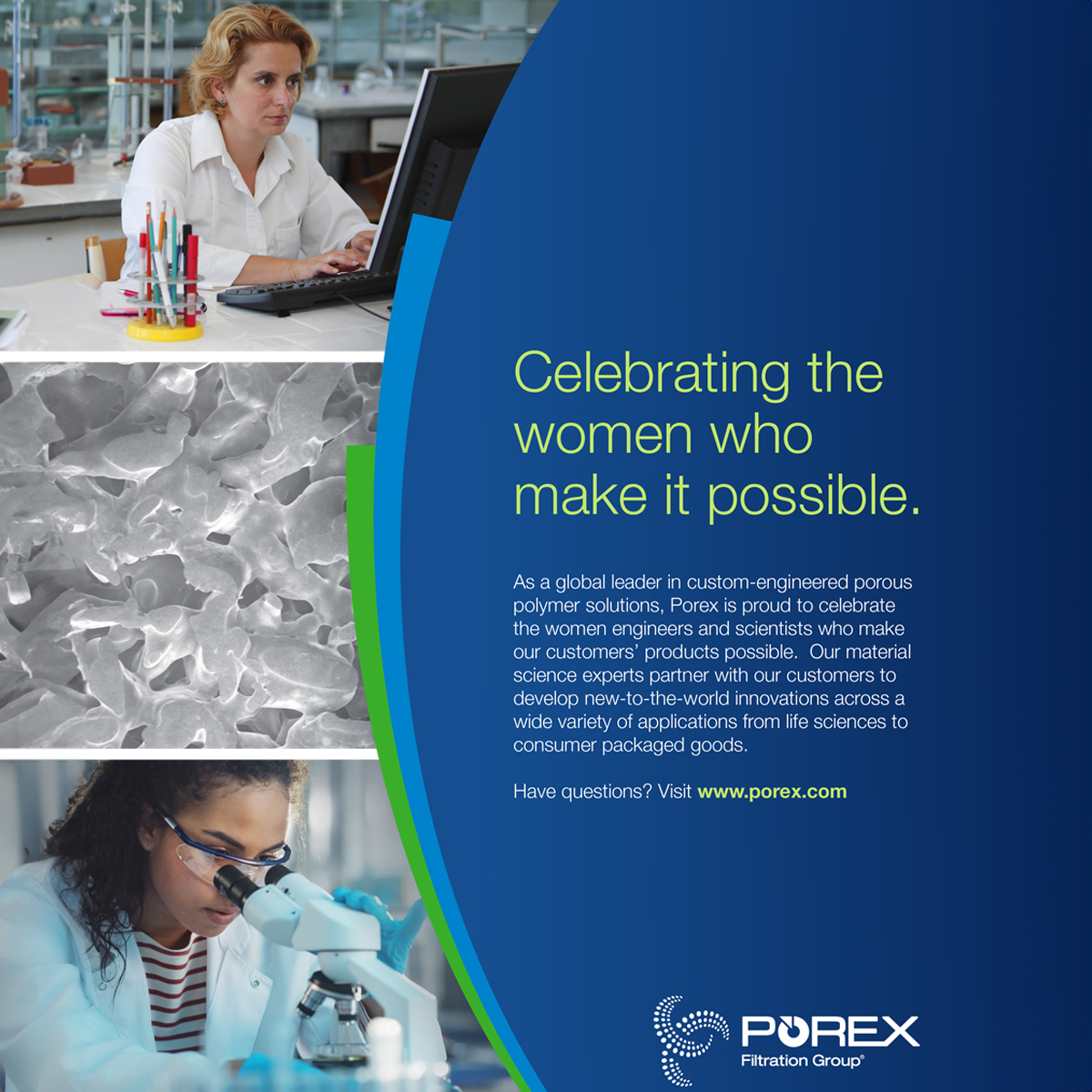 Celebrating #InternationalWomensDay at Porex! Today and every day, we honor the powerful women around us. Your unique abilities, leadership, and passion continue to motivate us.