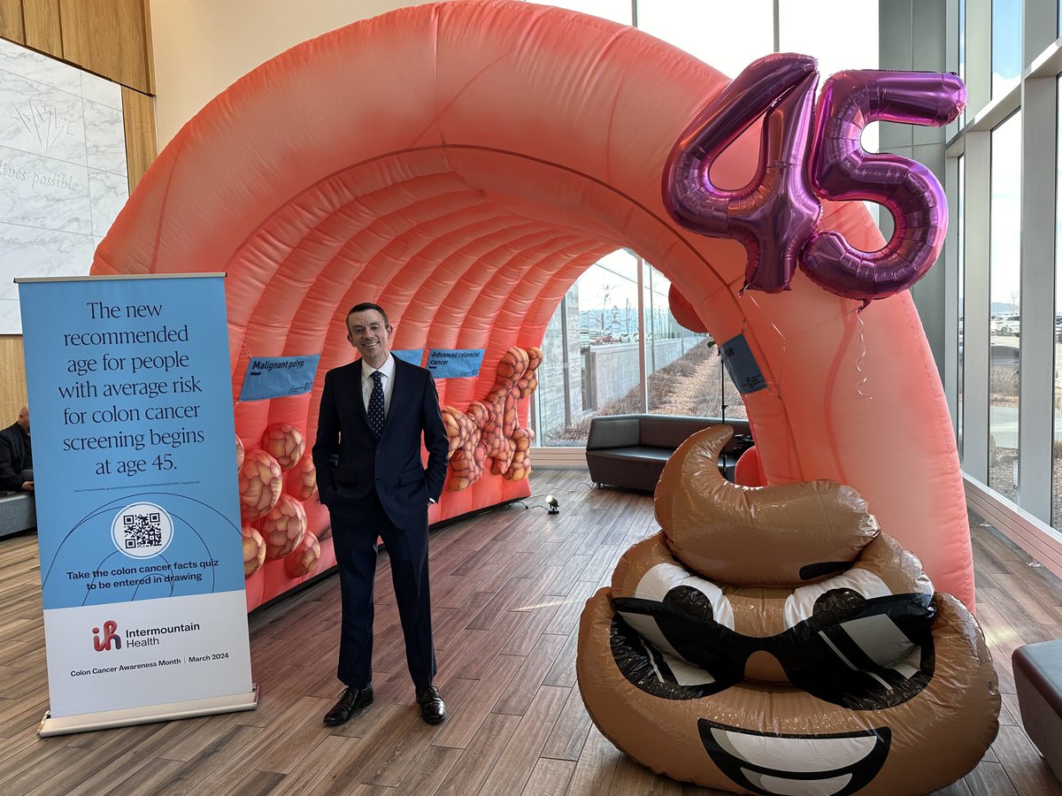 45 is the new 50 when it comes to colorectal cancer screening! ⁦@Intermountain⁩ ⁦@AltaViewHosp⁩ #crcsm