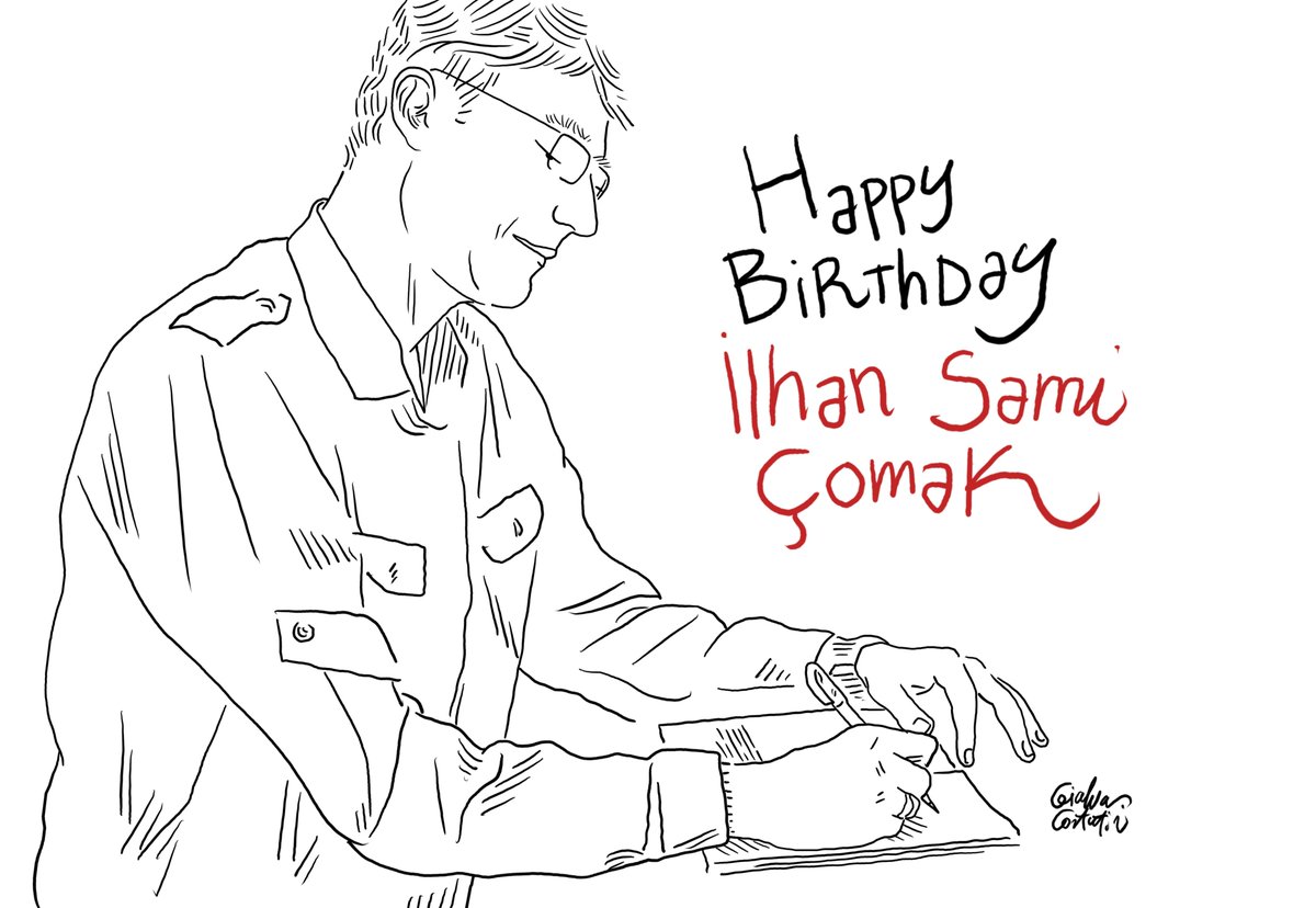 Happy Birthday Ilhan Sami Çomak lhan Sami Çomak was arrested when he was a student, aged 22 . For 29 years he has been kept unjustly in a prison cell. Please join us to mark the last birthday in prison of Kurdish poet @ilhan_comak via the following Zoom Meeting link: