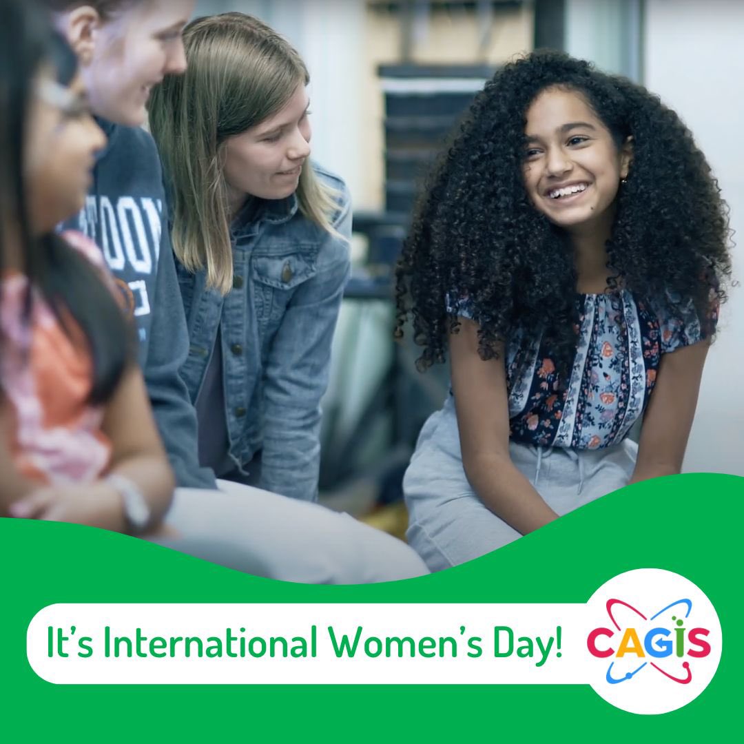 It’s International Women’s Day!  In Canada, women make up only 23% of science and technology workers and less than 5% of trades workers. CAGIS champions gender equity every day by investing in the next generation of STEM leaders.