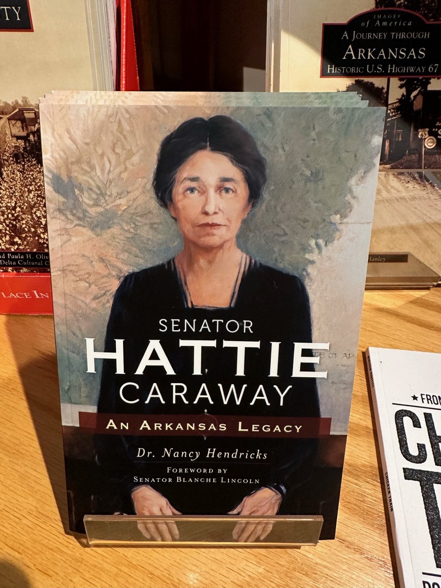 Featured Friday
Hattie Ophelia Wyatt Caraway (Democrat) of Jonesboro, Arkansas was the first woman elected to the U.S. Senate. She served from 1931 to 1945. Stop by and check out the wonderful books in the DCC Museum Shop. #dccshop #FeaturedFriday