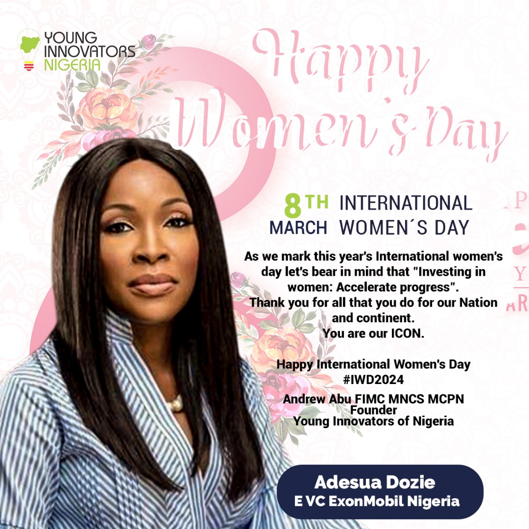 This #IWD2024, we applaud the incredible women who inspire us daily. We're committed to promoting diversity and inclusion in our Ecosystem Dear @addozie Your our #ICON #IWD  ##TechRepublic @jehimuan @isnhubs @NaijaFlyingDr @IbukunAwosika Happy International Women's Day.