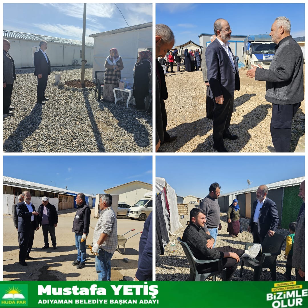 HudaParAdiyaman's tweet photo. Bugün,  Adıyaman Belediye Başkan Adayımız Sn. Mustafa Yetiş ve beraberindeki heyet Vartana Prefabrik Kent'i ziyaret etti.
#HÜDAPAR
#BuSeferHüdaPar
#BizimleOlur https://t.co/Gmq5jkBab8