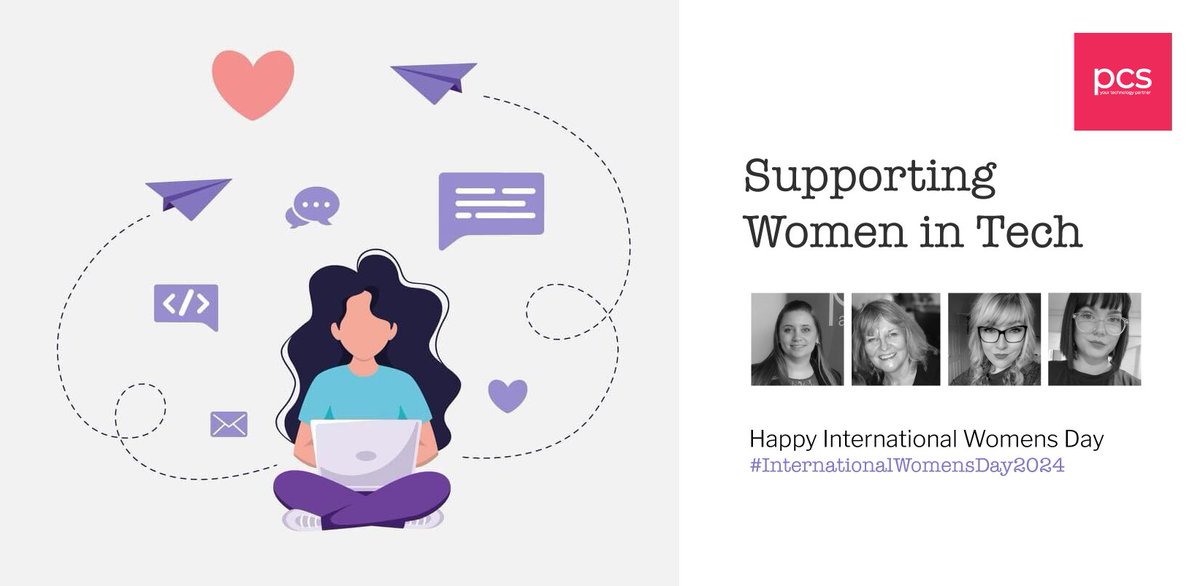 Happy #InternationalWomensDay to all the amazing women at PCS! 🎉 We're proud to stand by our #womenintech who do incredible work daily. 💪 Did you know, women now make up about 35% of the tech workforce? That's a huge leap from 9% in the early 2000s! Here's to seeing even more!
