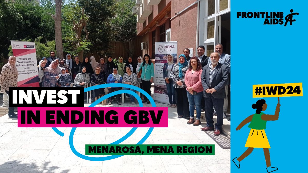 Violence and HIV are inextricably linked. That's why @MENARosa2 works with women in Egypt, Jordan, Lebanon, Morocco & Tunisia to influence policies & reduce stigma & discrimination. We need to invest in women-led advocacy for a world where women are free from violence & HIV.