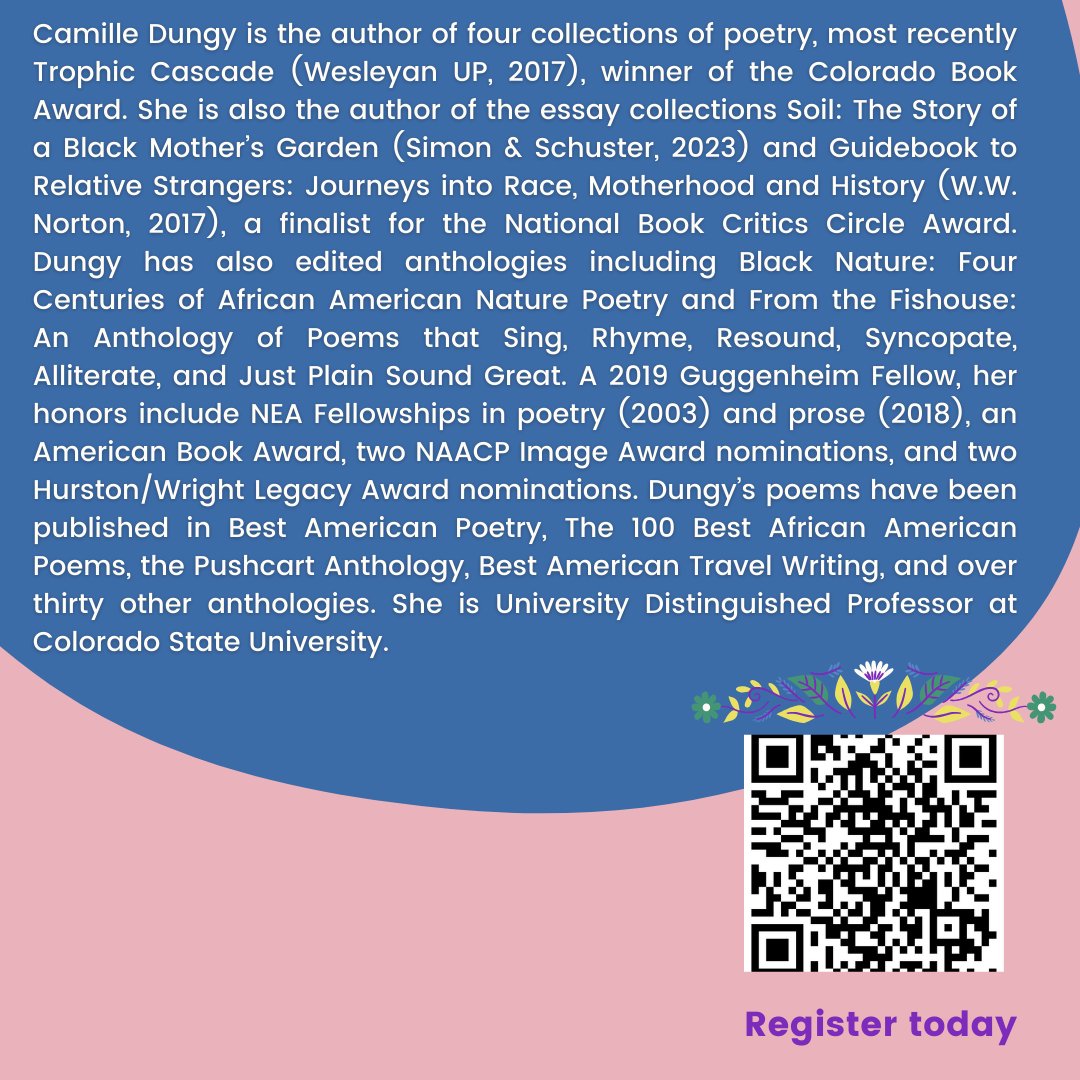 Headliner Spotlight! Camille Dungy
unhpoetry.com/news/festival-…