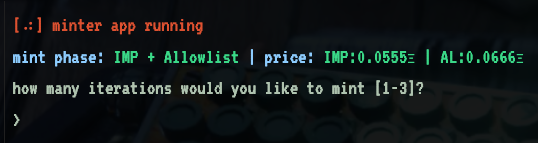 ◉ Allowlist is now open

◉ IMP holders can still mint at reduced price

◎ We built this over 18 months, and we're just getting started, so we don't expect you to rush with high gas either. 

♡ Take your time, no rush.