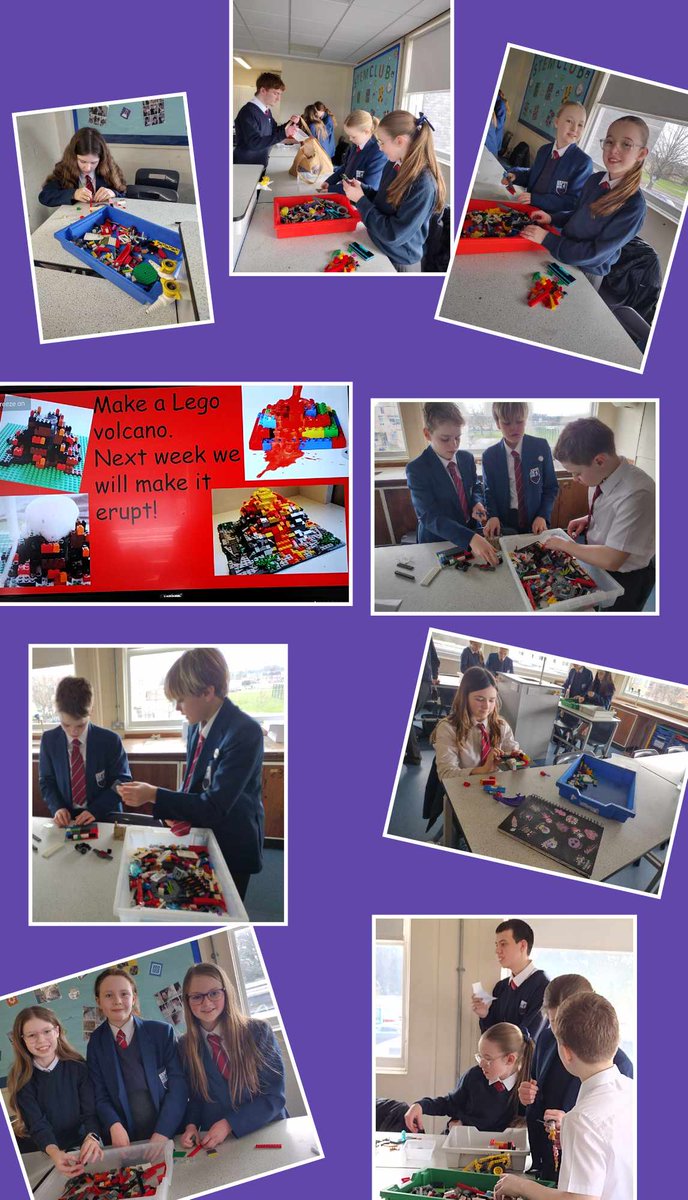 STEM CLUB - Playing with our new lego! Making volcanoes! 🌋@MaghullHighsch @maghullhighy7 #STEM #STEM2024 #Stemclubs #Lego