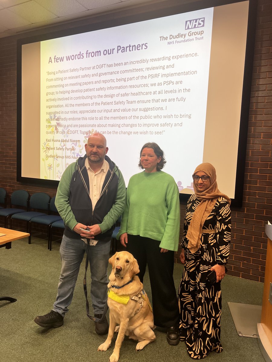 Our Patient Safety Team held another Patient Safety Incident Response Framework Implementation Workshop today for local providers.

Thanks to the team (&amp; paws) <a href="/DudleyGroupNHS/">The Dudley Group</a> for sharing their experiences in implementing their patient safety roles.

#PatientSafety #NHS
