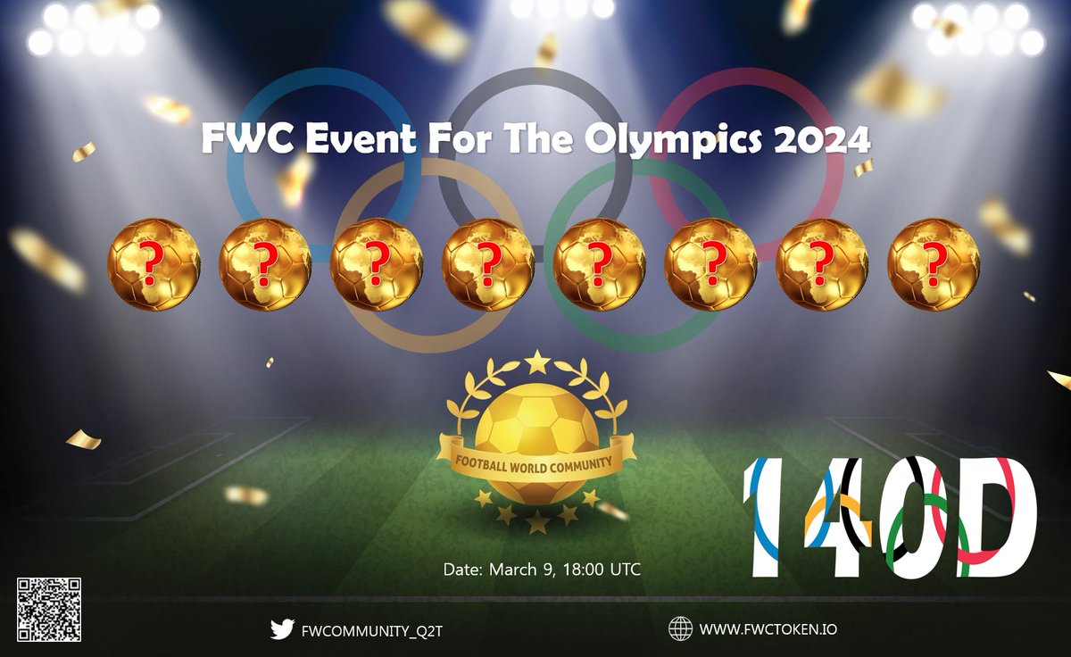 FWCOMMUNITY_Q2T's tweet image. 🔖FWC Event For The Olympics 2024

💎Let's get the energy catch fire

🔔Date: Tomorrow, 18:00 UTC

#FWC #crypto
#Updating #Community
#Binance #Bscscan
#bullish #Olympics