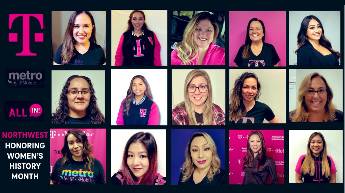#InternationalWomensDay @TMobile @MetroByTMobile thank you for your leadership, your indomitable spirit and your must win attitudes!  #WeWontStop because you won’t stop creating #MagentaMagic