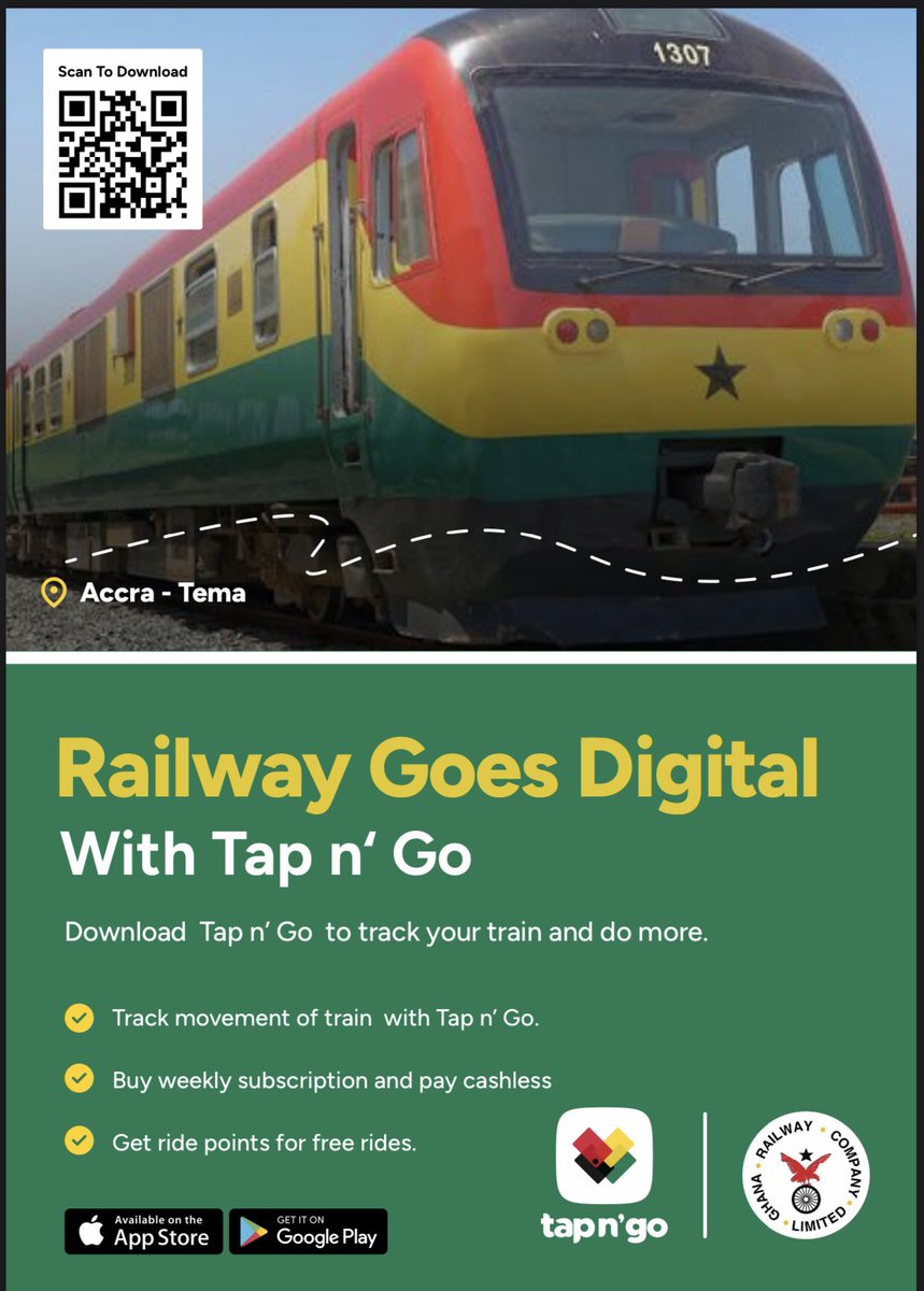 Dr. Bawumiah has proven to be the future, his thoughts and actions are full of contemporary solutions, to avoid joining long queues and also to be able to get train ticket at your comfort zone, the Railway has been put on the Tap ‘n’ Go digital platform. This can help you track