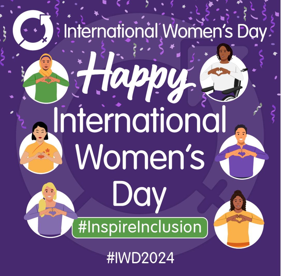 Today we honor women from all over the 🌍! On #InternationalWomansDay2024, the theme is #InspireInclusion! How? 🤷🏻‍♀️ 👉🏻 Invite her 👉🏼 Recognize her 👉🏽 Sponsor her 👉🏾 Promote her 👉🏿 Include her #IWD #IWD2024 #Internationalwomensday