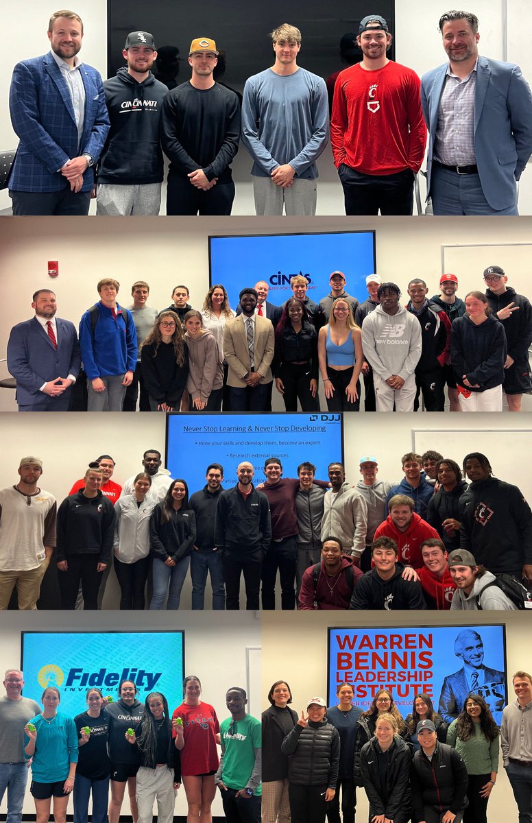 Grateful for the impactful partnerships with companies committed to shaping the future of our student-athletes!

Thank you for sharing valuable insights and experiences that empower our athletes on their journey to Go Pro!

#GoBearcats #BearcatsGoPro