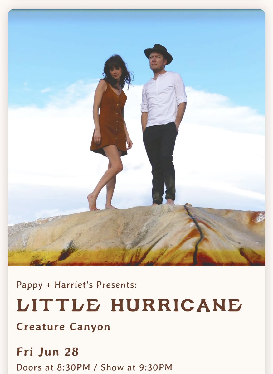 Creature Canyon (@creaturecanyon) on Twitter photo Stoked to be back in Pioneertown with our friends <a href="/littlehurricane/">little hurricane</a> <a href="/pappy_harriets/">Pappy & Harriet's</a> 🌵 Stoked to be back in Pioneertown with our friends <a href="/littlehurricane/">little hurricane</a> <a href="/pappy_harriets/">Pappy & Harriet's</a> 🌵