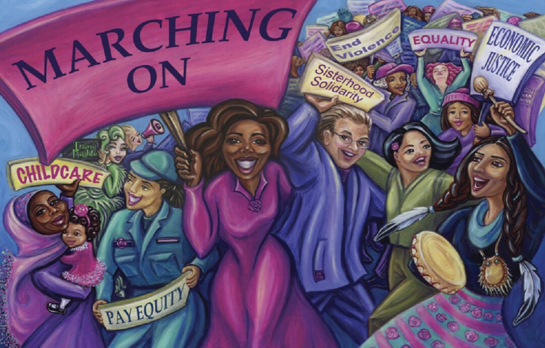 🎉✊🏾🧕🏽Happy International Working Women’s Day!! March 8, 1908, women workers in the needle trades marched through New York City's Lower East Side to protest child labor and sweatshop working conditions, and demand women's suffrage. The struggle continues today! #IWWD