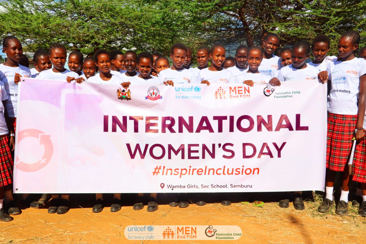 With support from @UNICEFKenya, we're promoting girls' agency by building #EndFGM girls'movements within schools in Wamba North and Wamba West Wards in Samburu East. #InspiringInclusion #IWD2024 #HerVoiceMatters @AFGMBoard @GPtoEndFGM