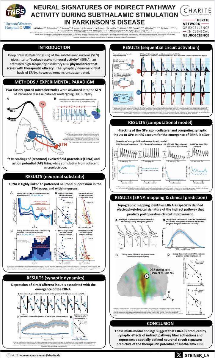 Happy our work on the synaptic mechanism of #ERNA won a <a href="/dgkn_news/">DGKN</a> posteraward 🏆

// We show that STN-#DBS is not simply a lesion but a spatially defined neuronal 🧠circuit intervention predictive of therapeutic efficacy⚡️ 
—&gt; Publication and tweetorial🧶out soon. Stay tuned!