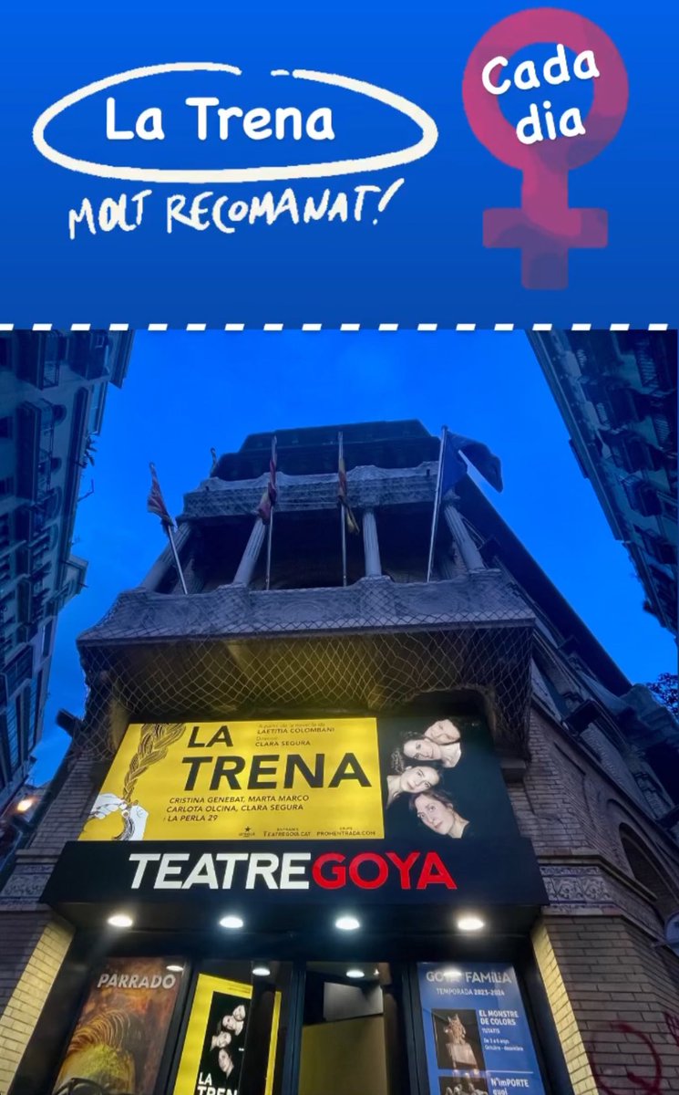 busquetsplaja's tweet photo. Brutal guió, ACTRIUS, escenografia... Captivada amb la màgia duna simplicitat excel.lent 🫶🏽
Felicitats  #LaTrena 
@martixmarco @clara_segura @CristinaGenebat #carlotaolcina @Teatre_Goya https://t.co/T4tIqk1uYl