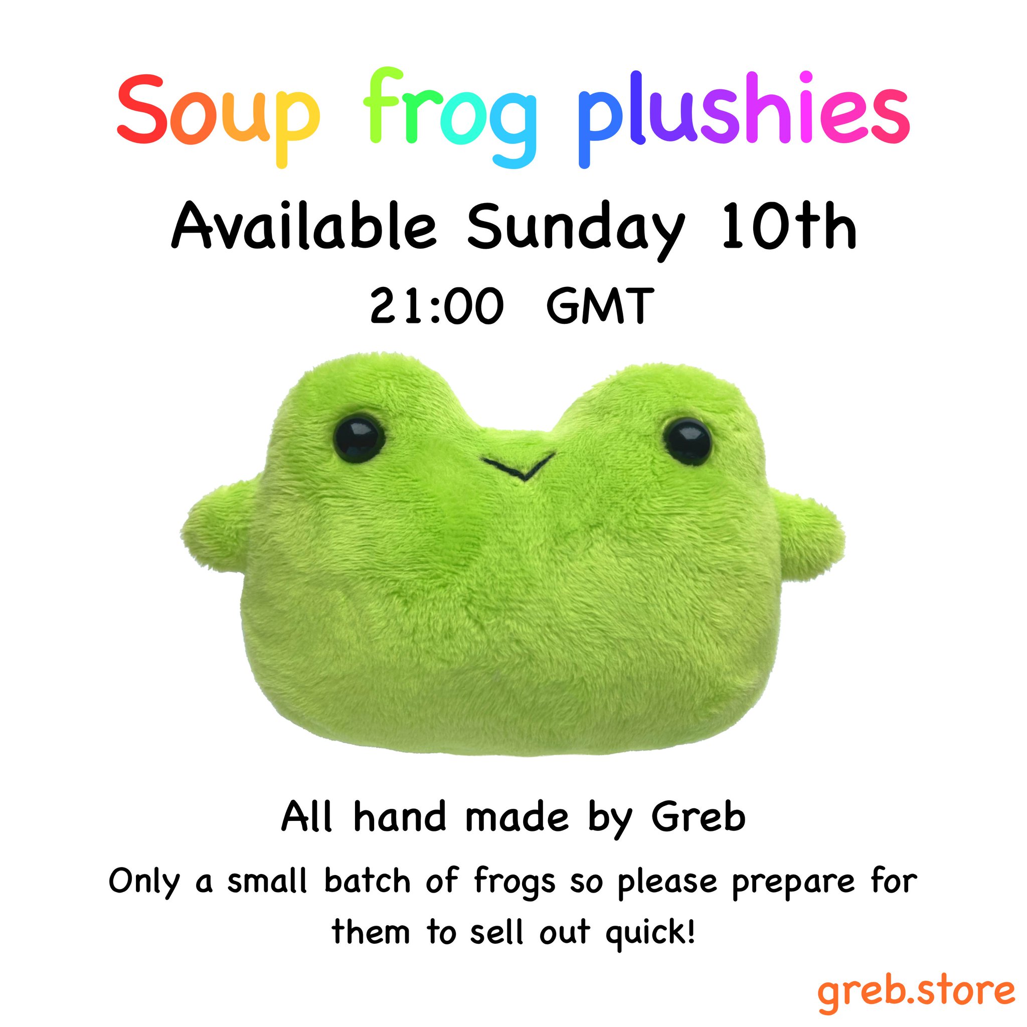 Greb Comics 🐸 on X: very limited run of handmade soup frog