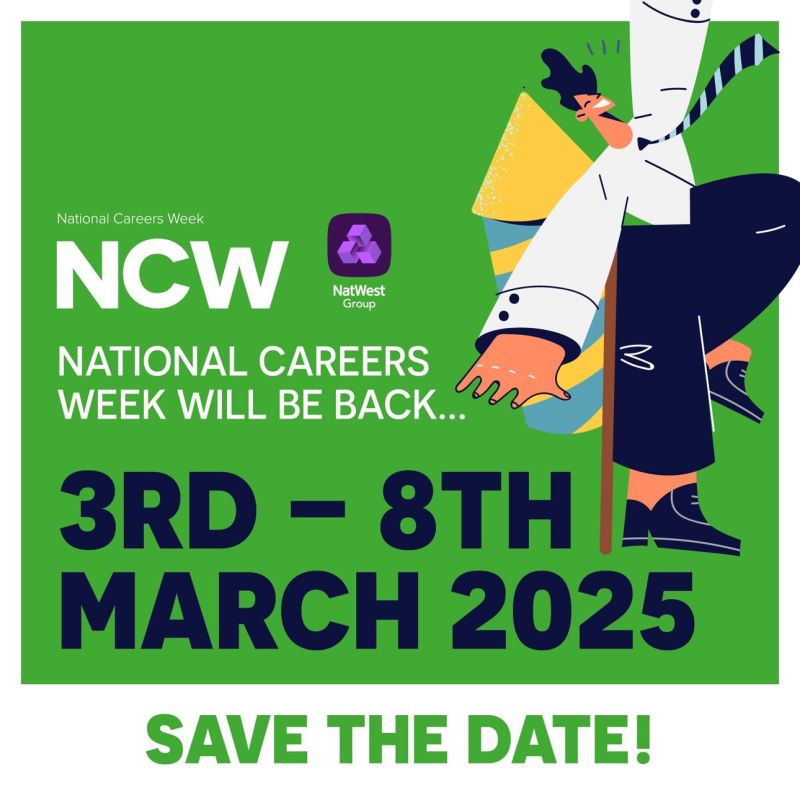 #ncw2024 - that's a wrap! 🎉
Well done to all Schools and Colleges who hosted career focused sessions this week. Thanks to employers and Enterprise Advisers who also participated, you've inspired so many young people. 🎇

****SAVE THE DATE****
🗓 3rd - 8th March 2025.
#NCW2025