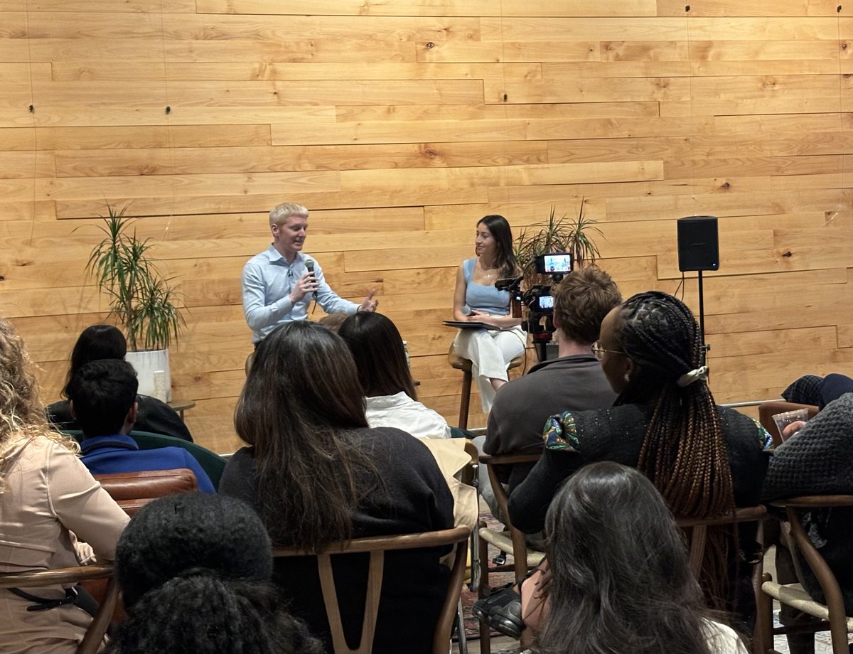 Full house in SF last night for our @plymouthstreet x @patrickc event for over 100 immigrant founders and scientists. Extremely grateful to discuss: - Startups & San Francisco - Talent & Immigration - Accelerating scientific progress @arcinstitute